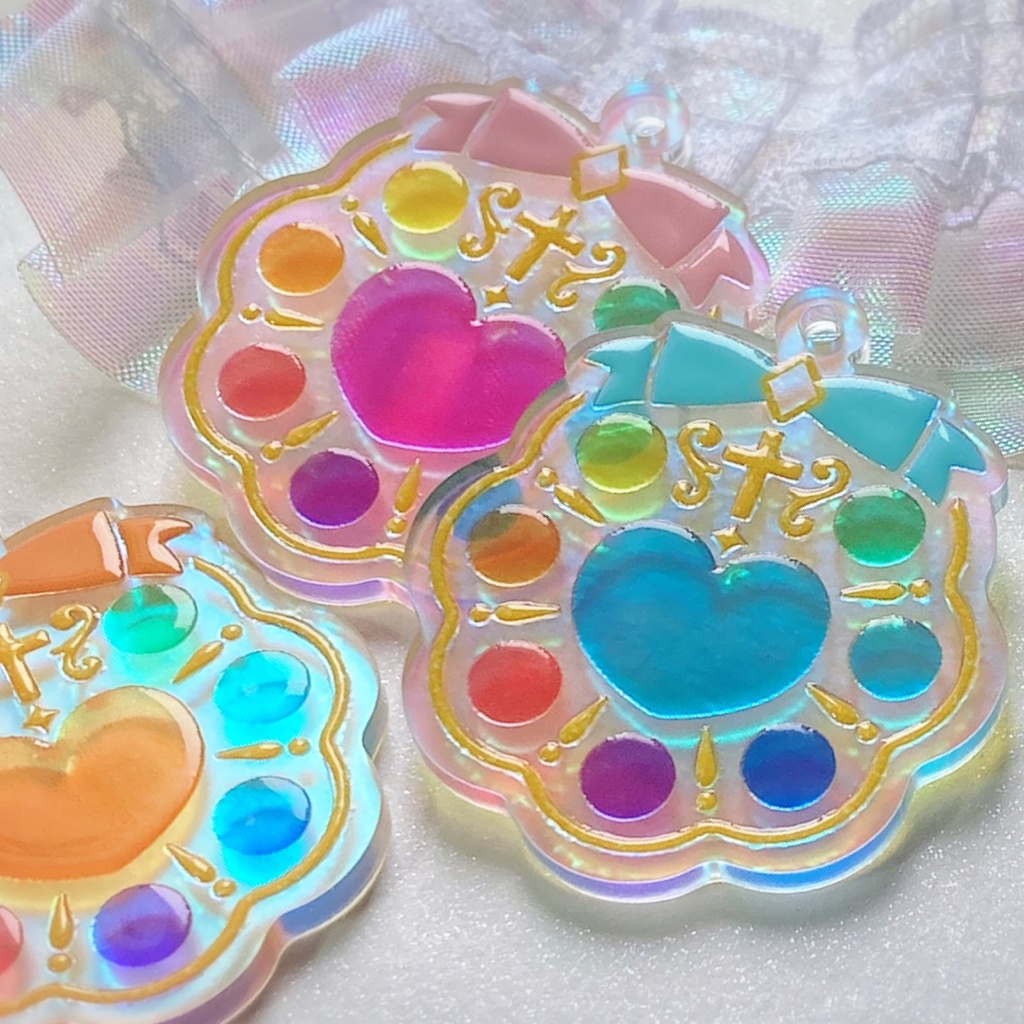 選べる8色 魔法少女風キーホルダー