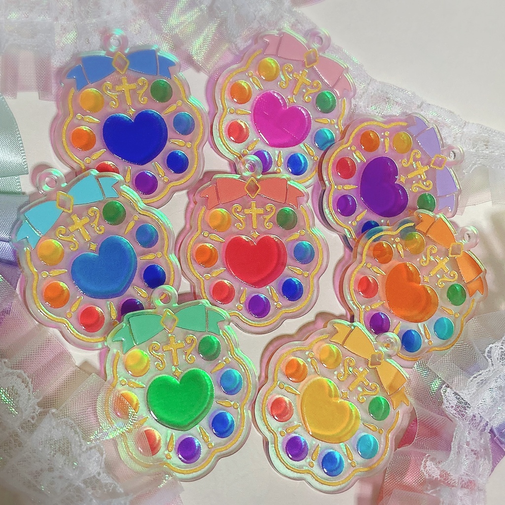 選べる8色 魔法少女風キーホルダー