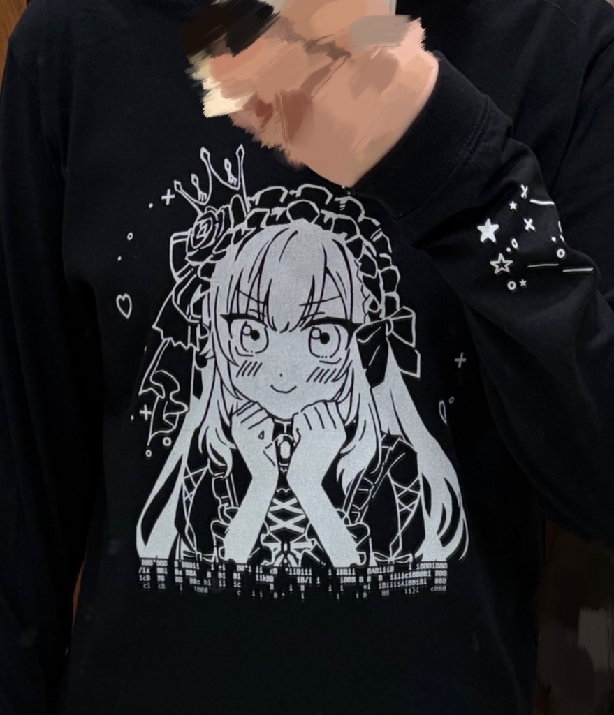 【訳アリ試作品】卯月コウ女装黒ロンT ※説明欄必読