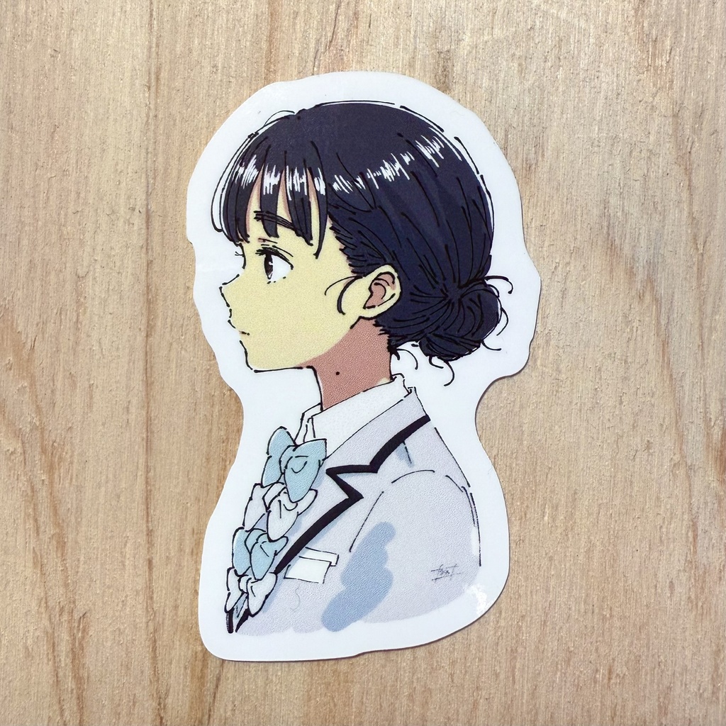 馬剃天愛星　ステッカー　[6×4.5cm]