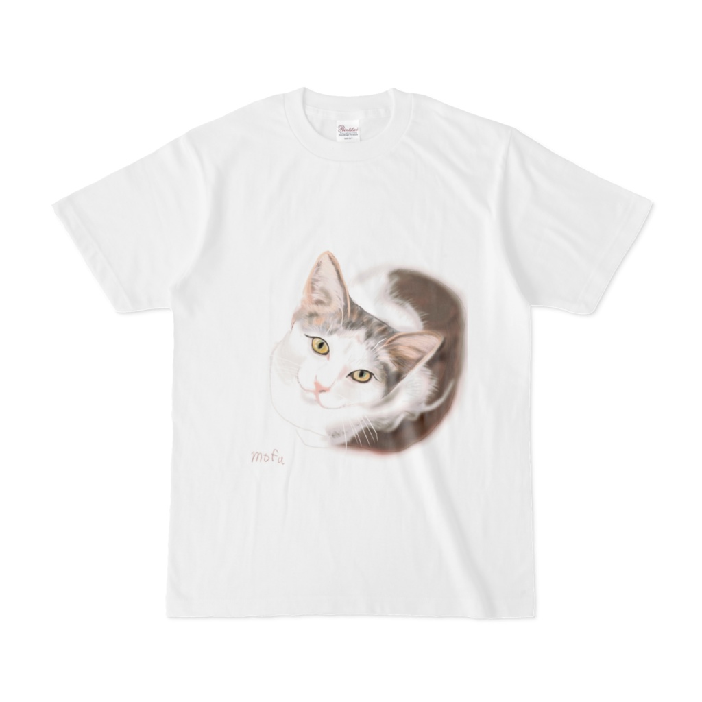 上目遣いネコTシャツ