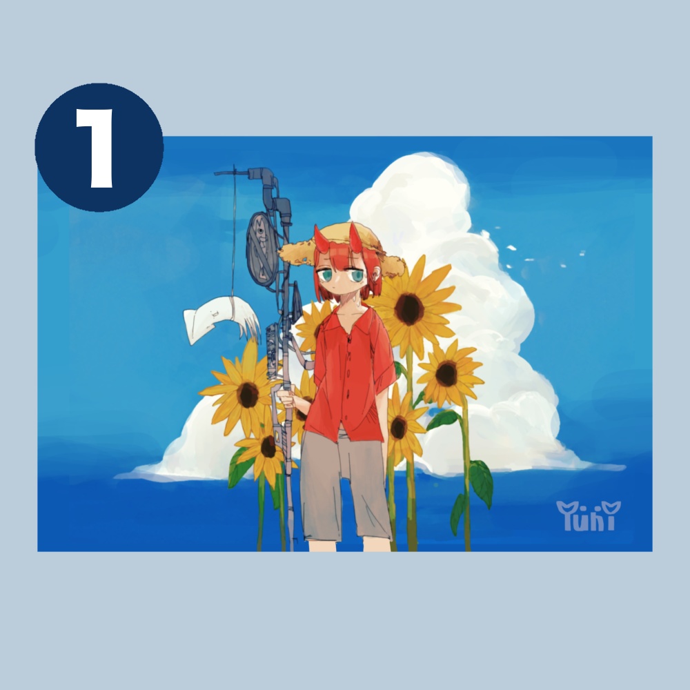 デジタルイラストポストカード