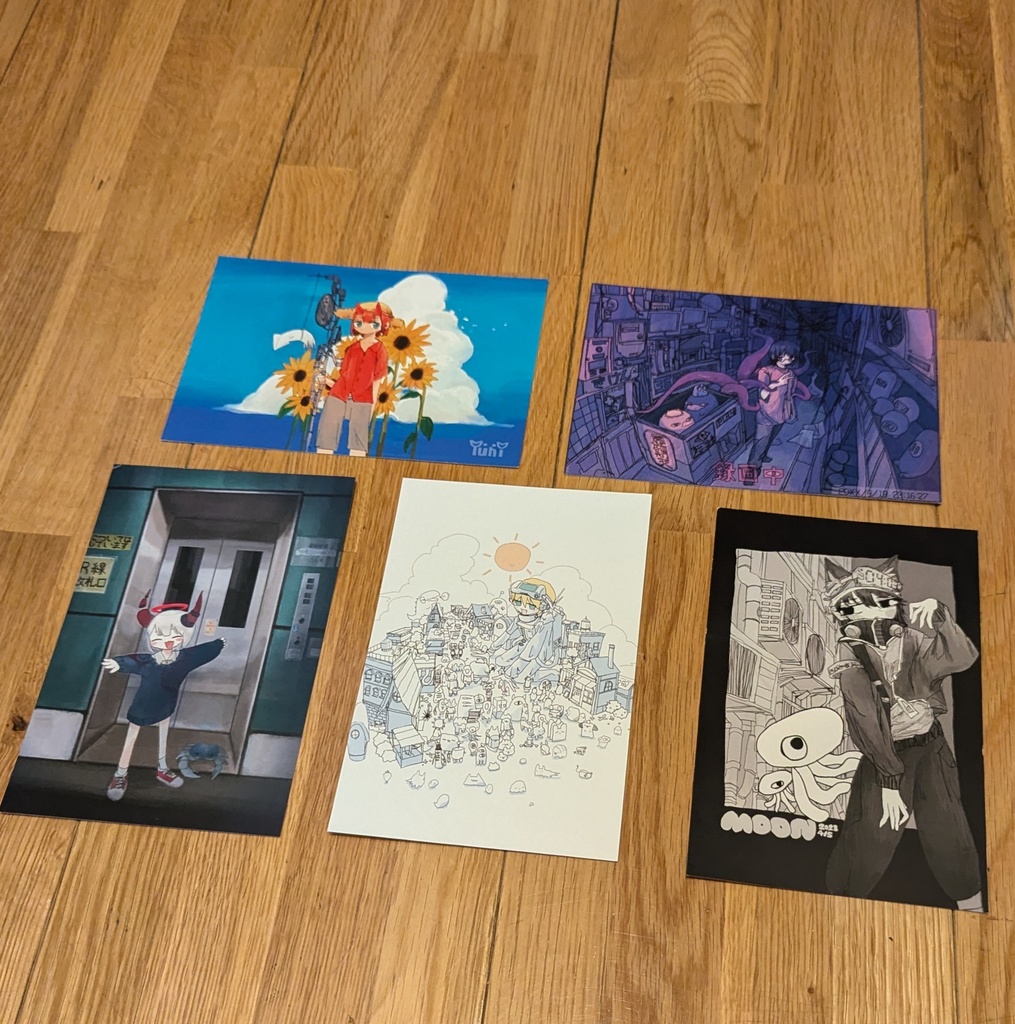 デジタルイラストポストカード