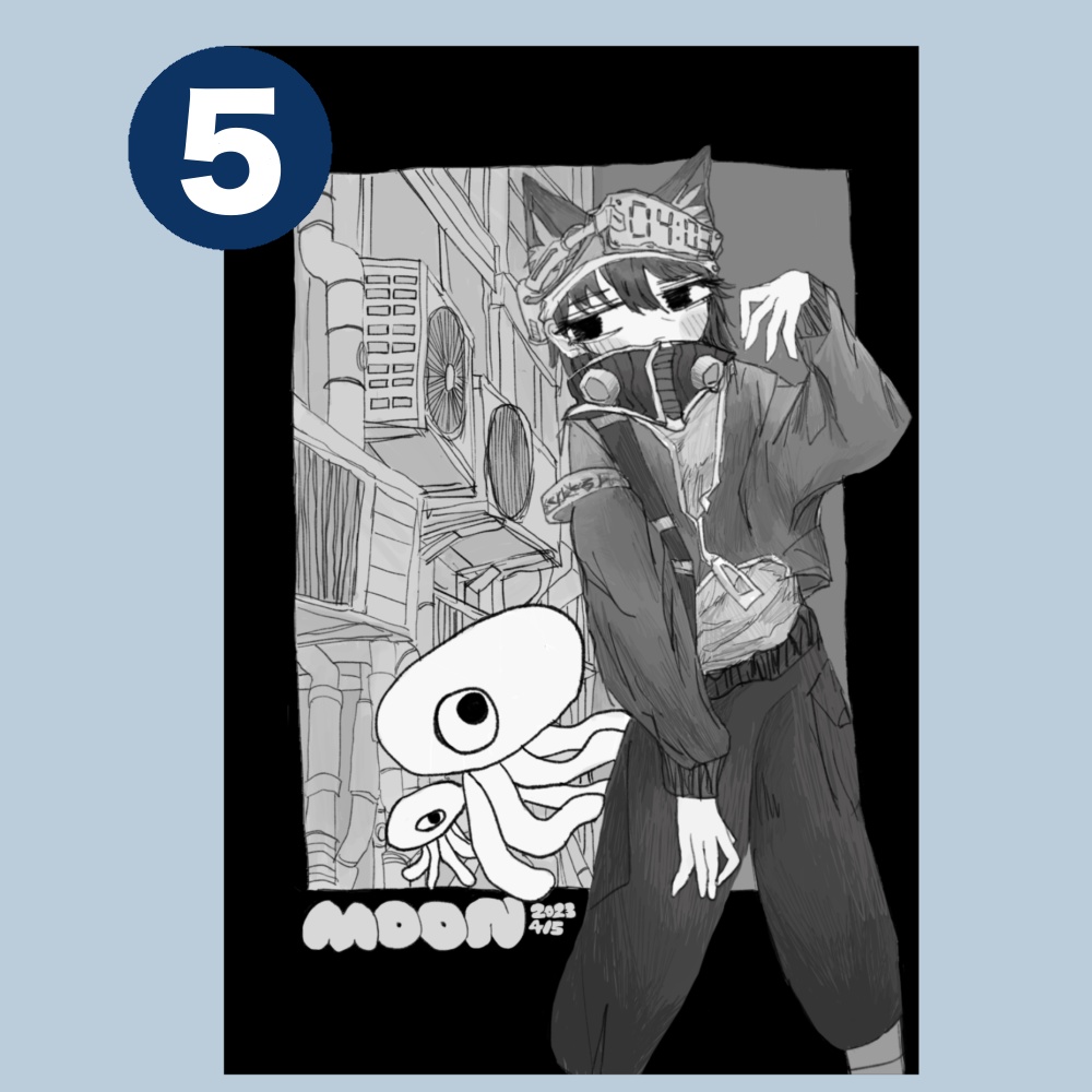 デジタルイラストポストカード