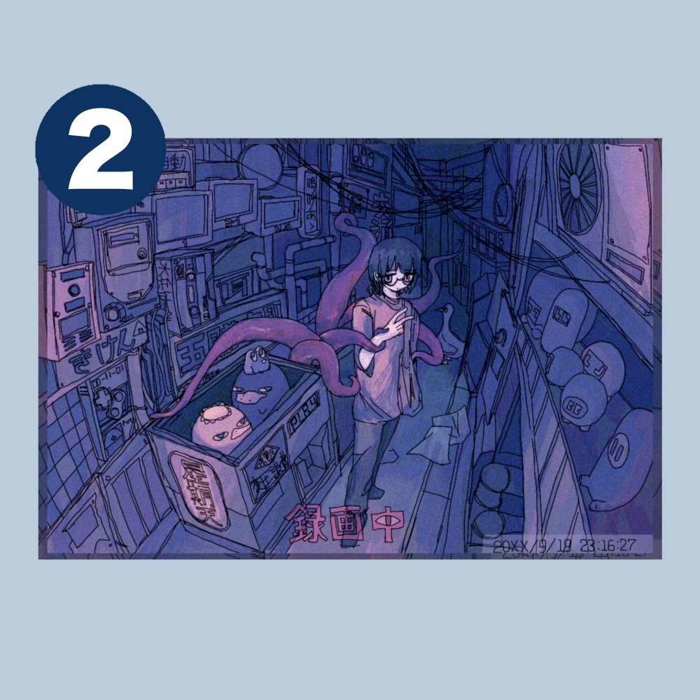 デジタルイラストポストカード