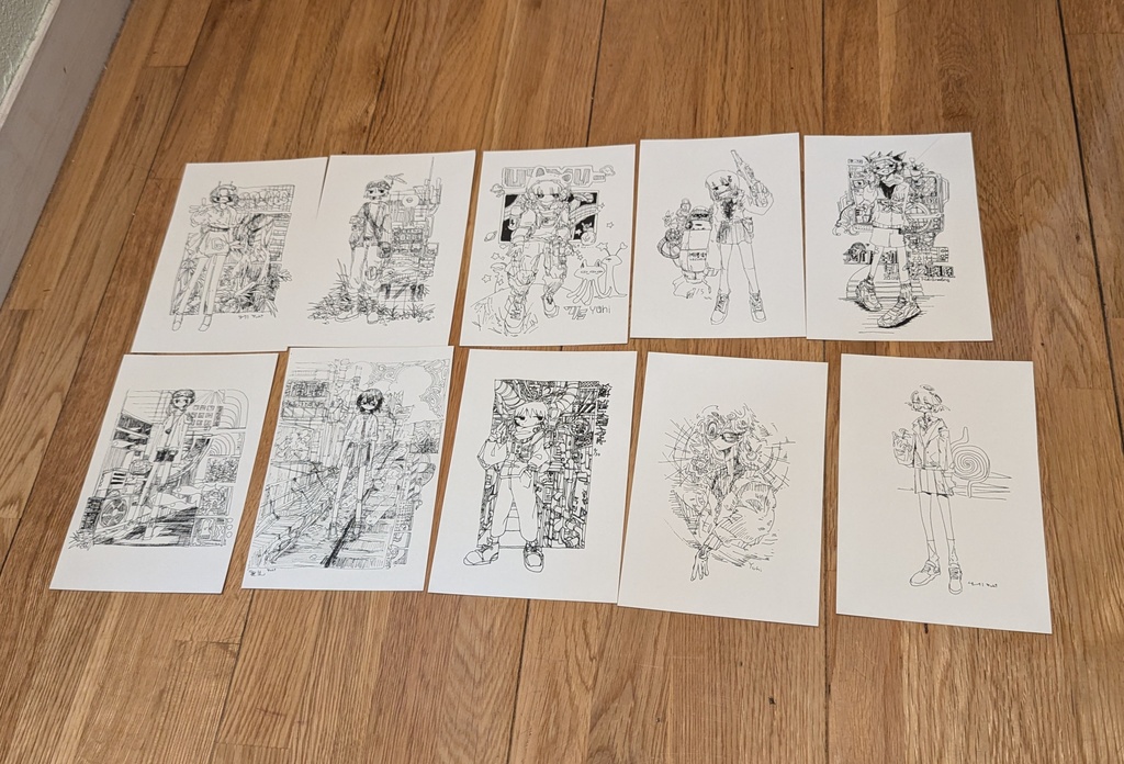 アナログイラストポストカードA