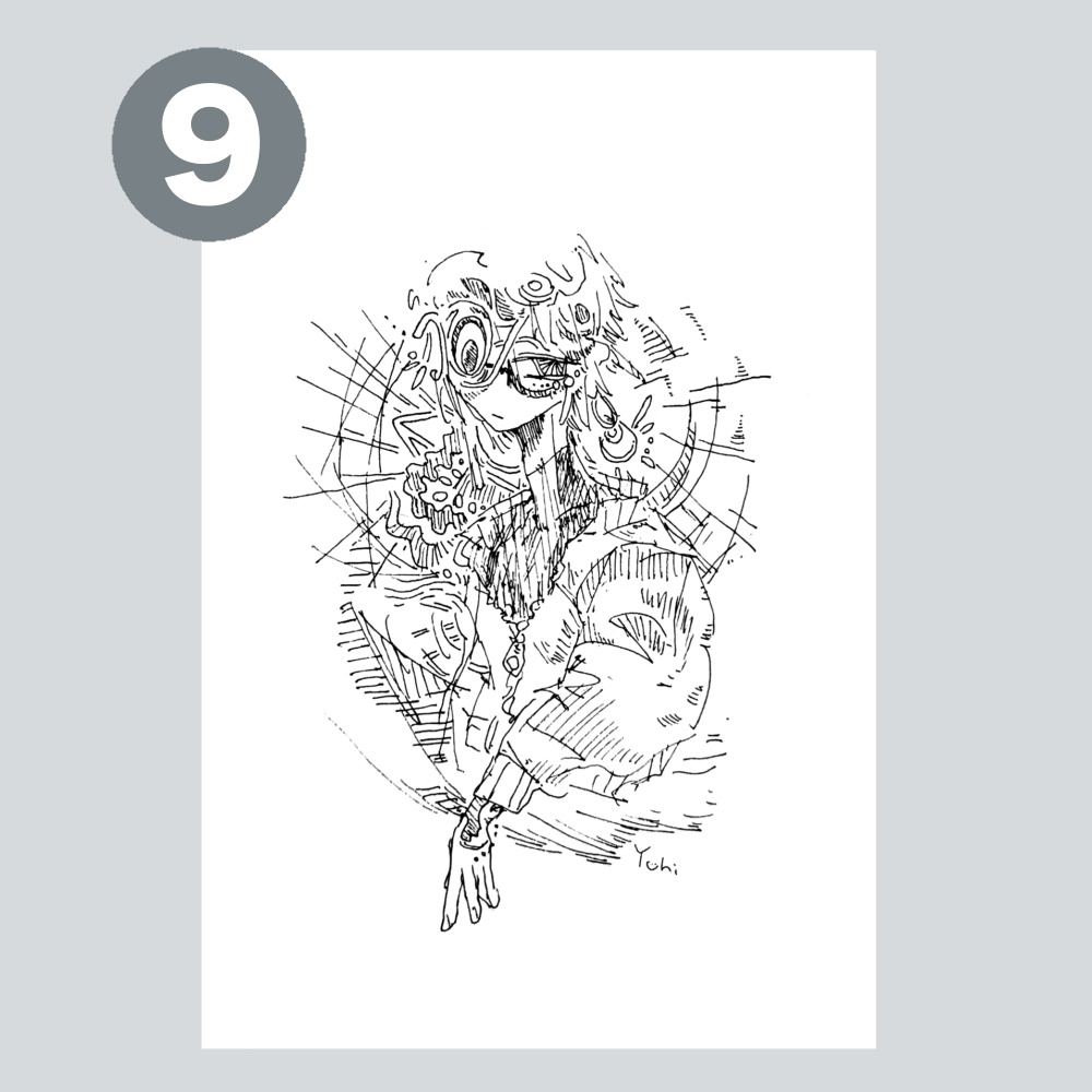 アナログイラストポストカードA