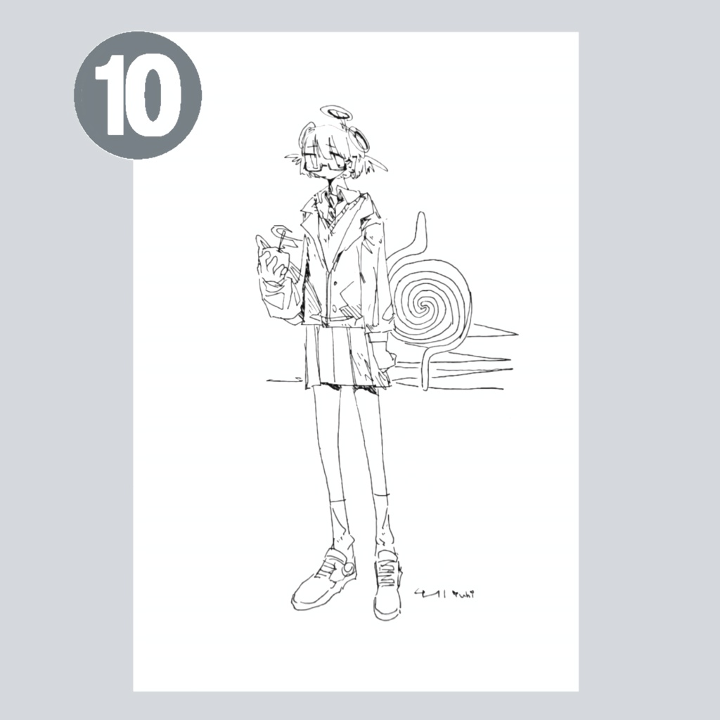 アナログイラストポストカードA