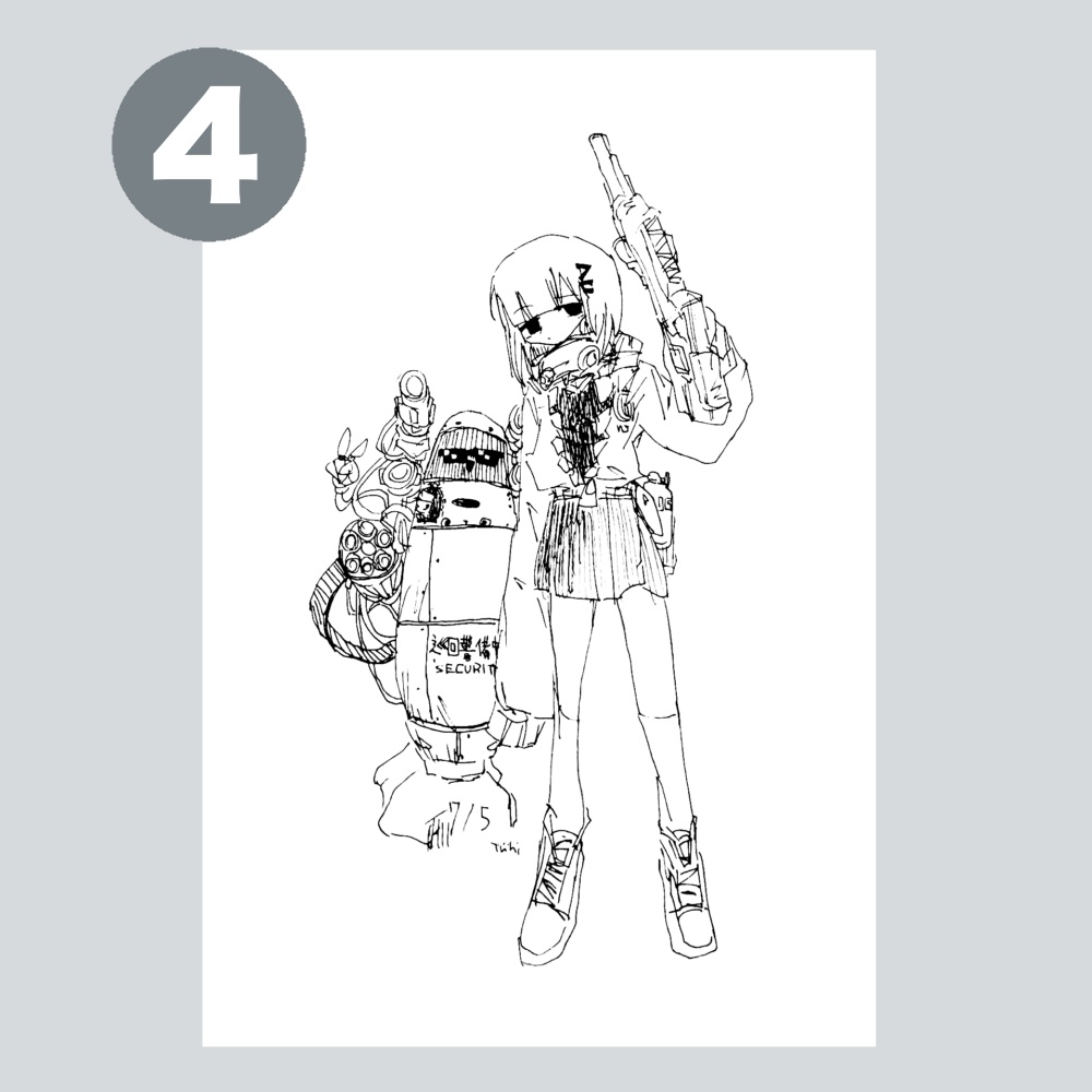 アナログイラストポストカードA