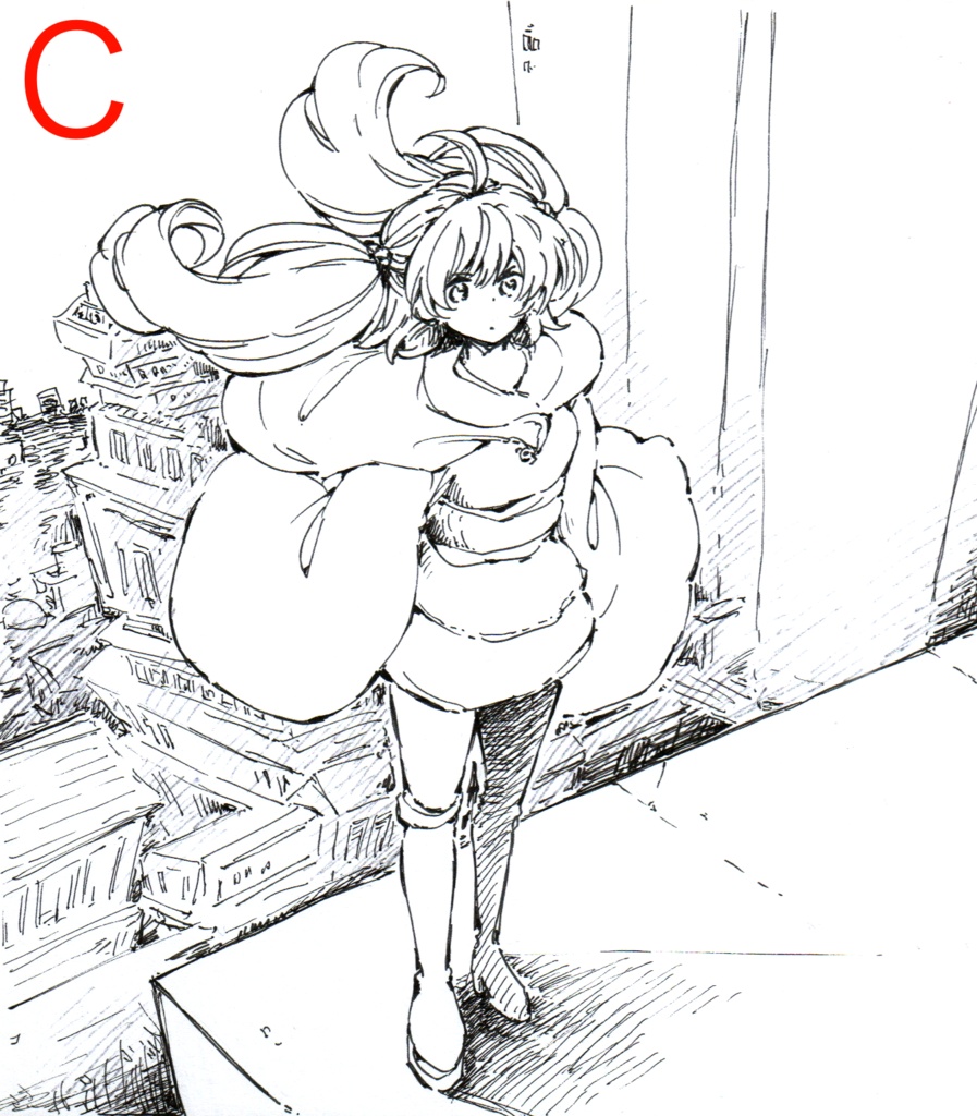 手描きイラスト ● オリジナル ● 色紙