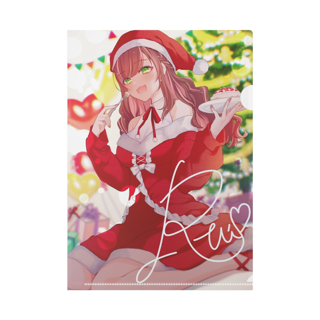 れりすクリスマスグッズ2025 デジタルサイン入りクリアファイル