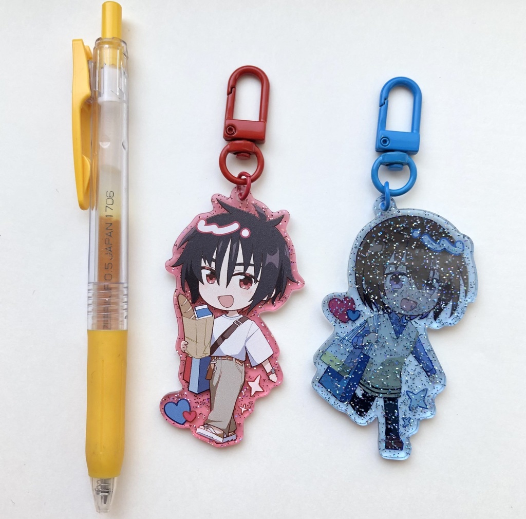 【ラメ入り】シンキラお出かけアクリルキーホルダー