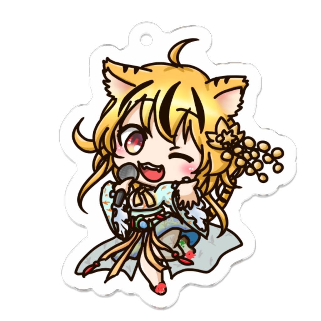 七草粥🐯🌿アクリルキーホルダー(コーティング)#3