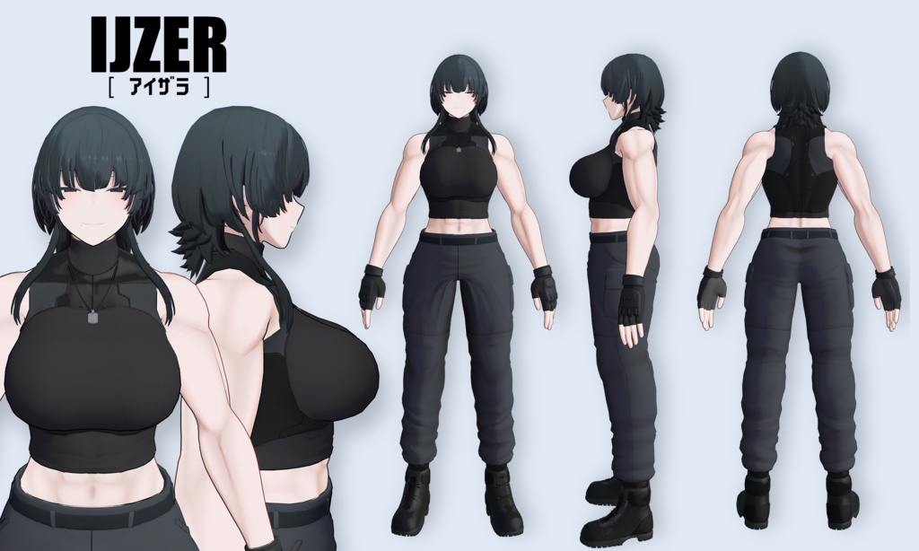 オリジナル3Dモデル「アイザラ」#ijzer_3D