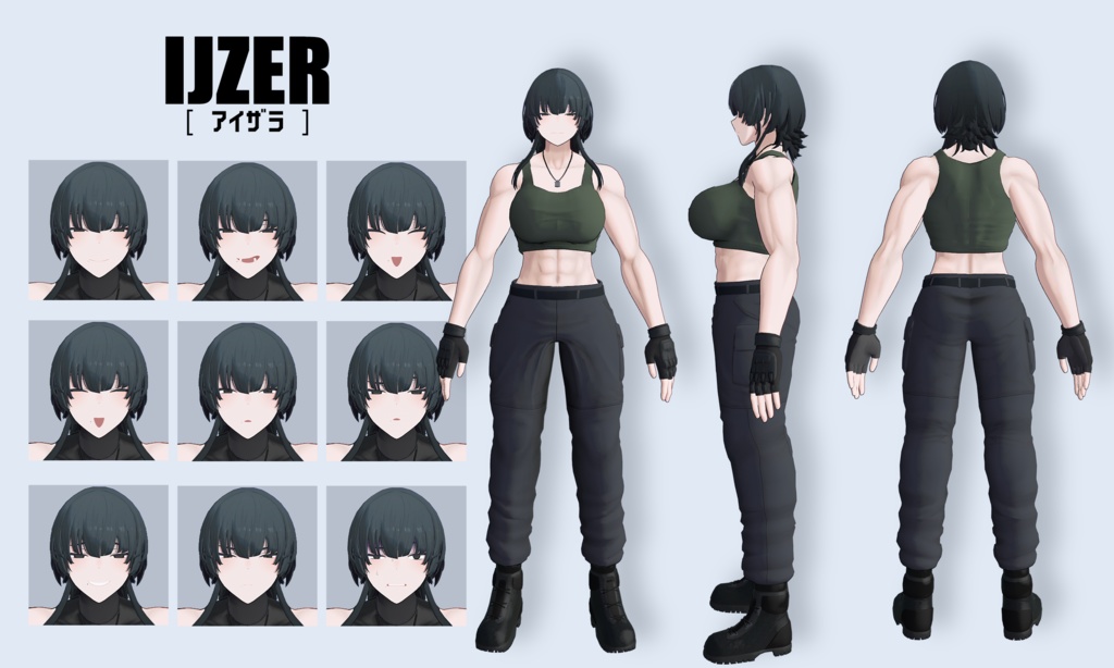 オリジナル3Dモデル「アイザラ」#ijzer_3D