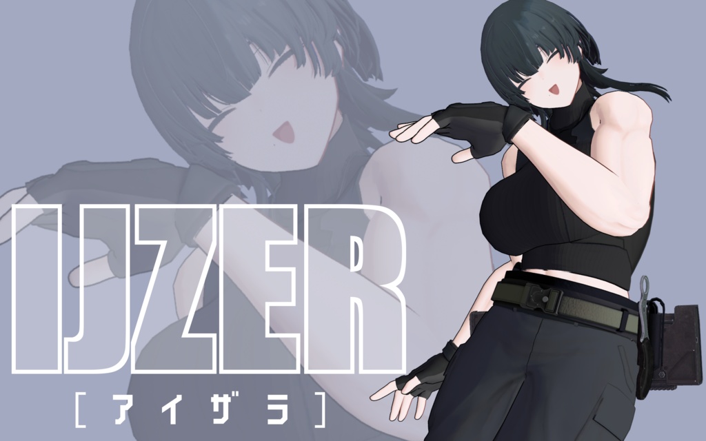 オリジナル3Dモデル「アイザラ」#ijzer_3D