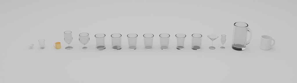 コップ集　3Dモデル