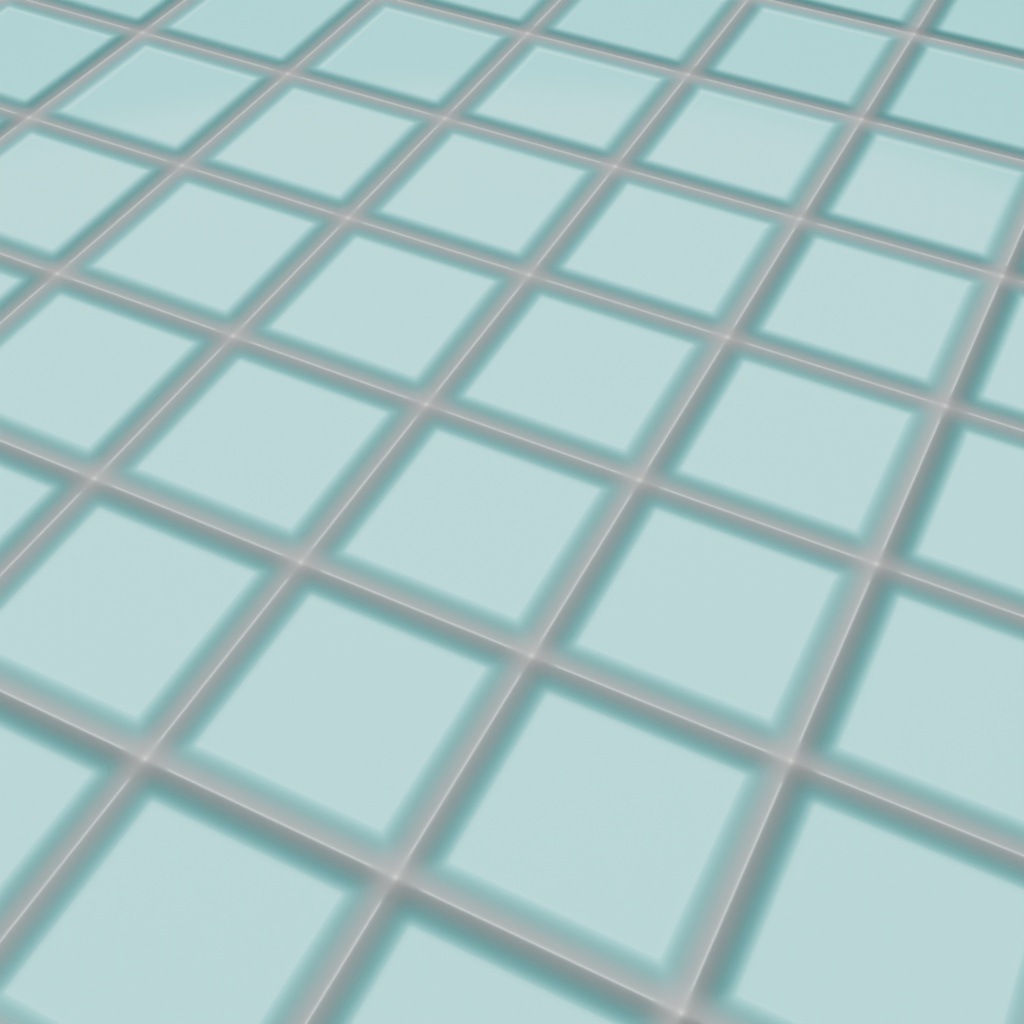 【4K/編集可】プールタイル素材 6色セット - Blender劣化調整対応