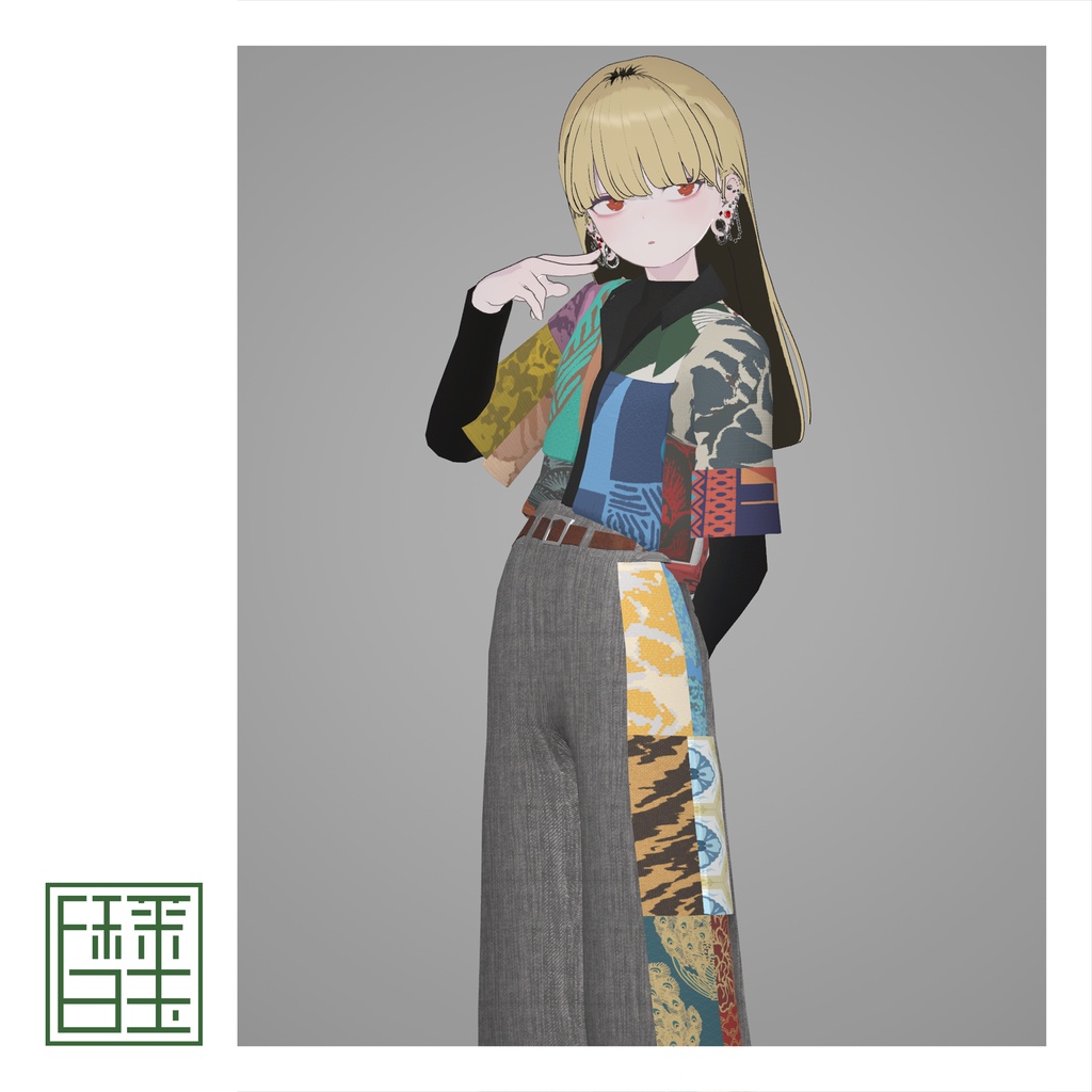 Patchwork Shirts Tuck-In Style [Lapwing]