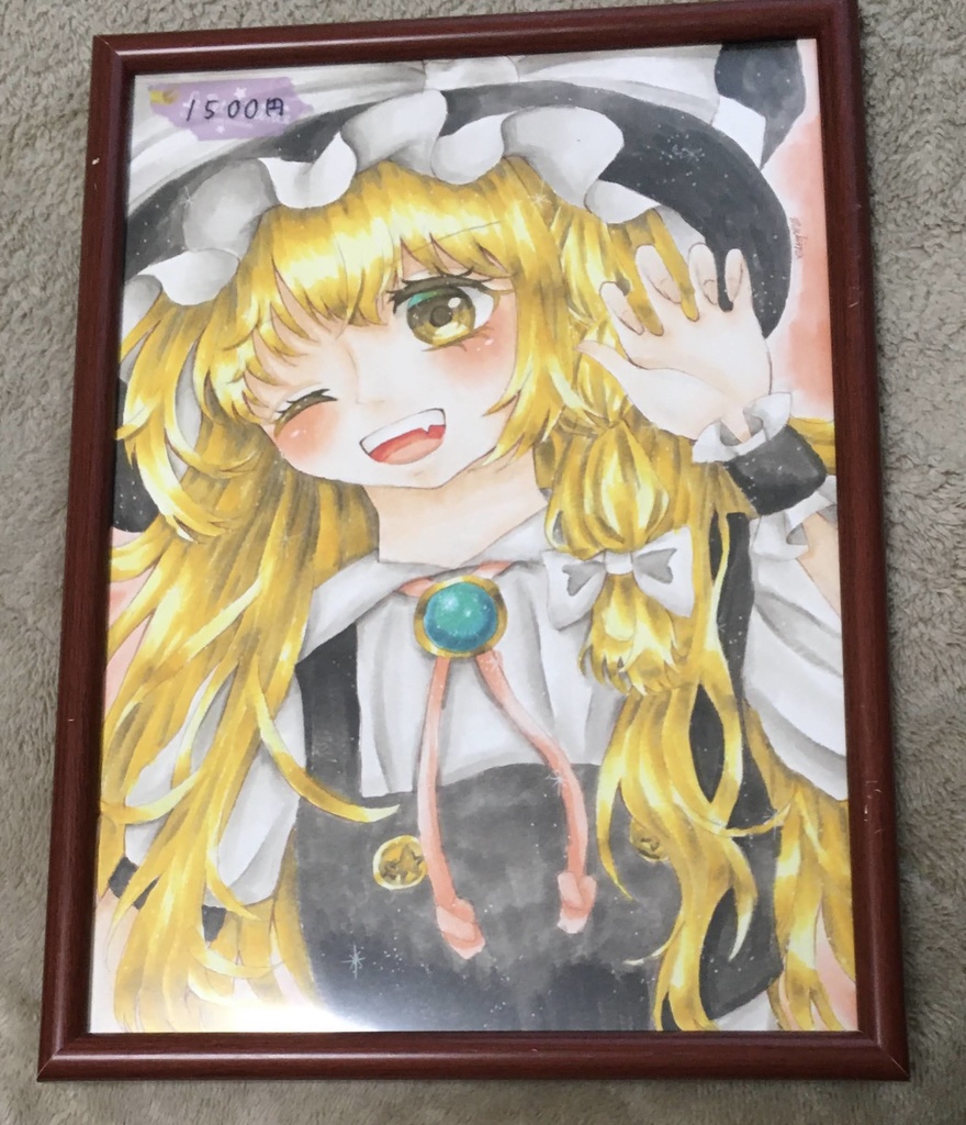 魔理沙ちゃん原画(A4サイズ)