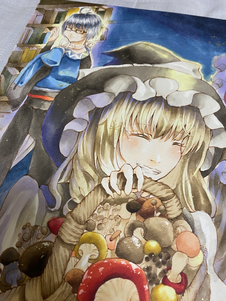 コピック原画「魔理沙を見つめる霖之助」