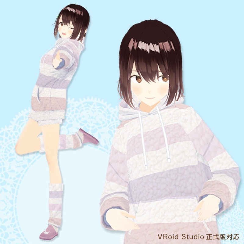 もこもこルームウェア【VRoid用】