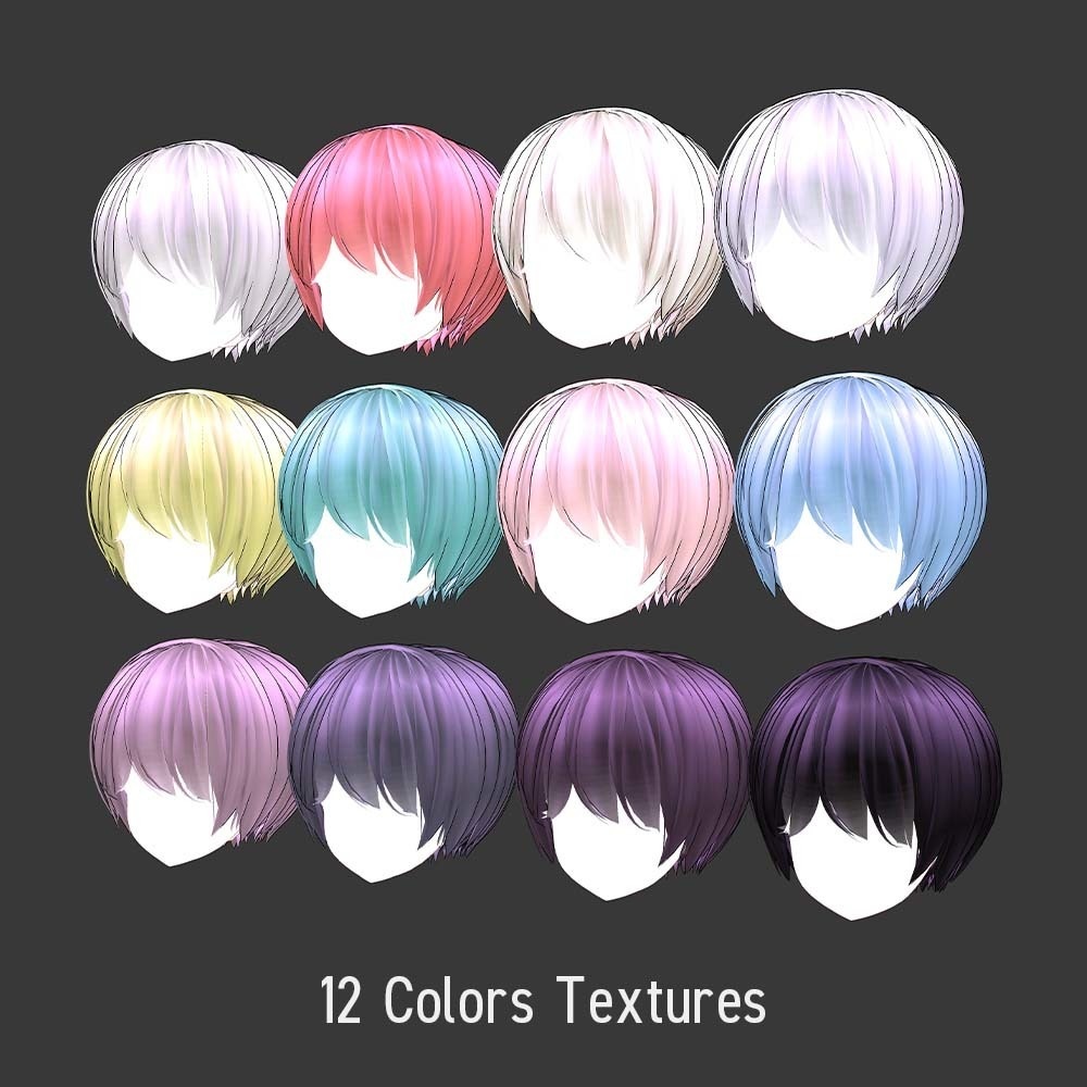 ハンサムショートヘア【フリーシェイプキー付】