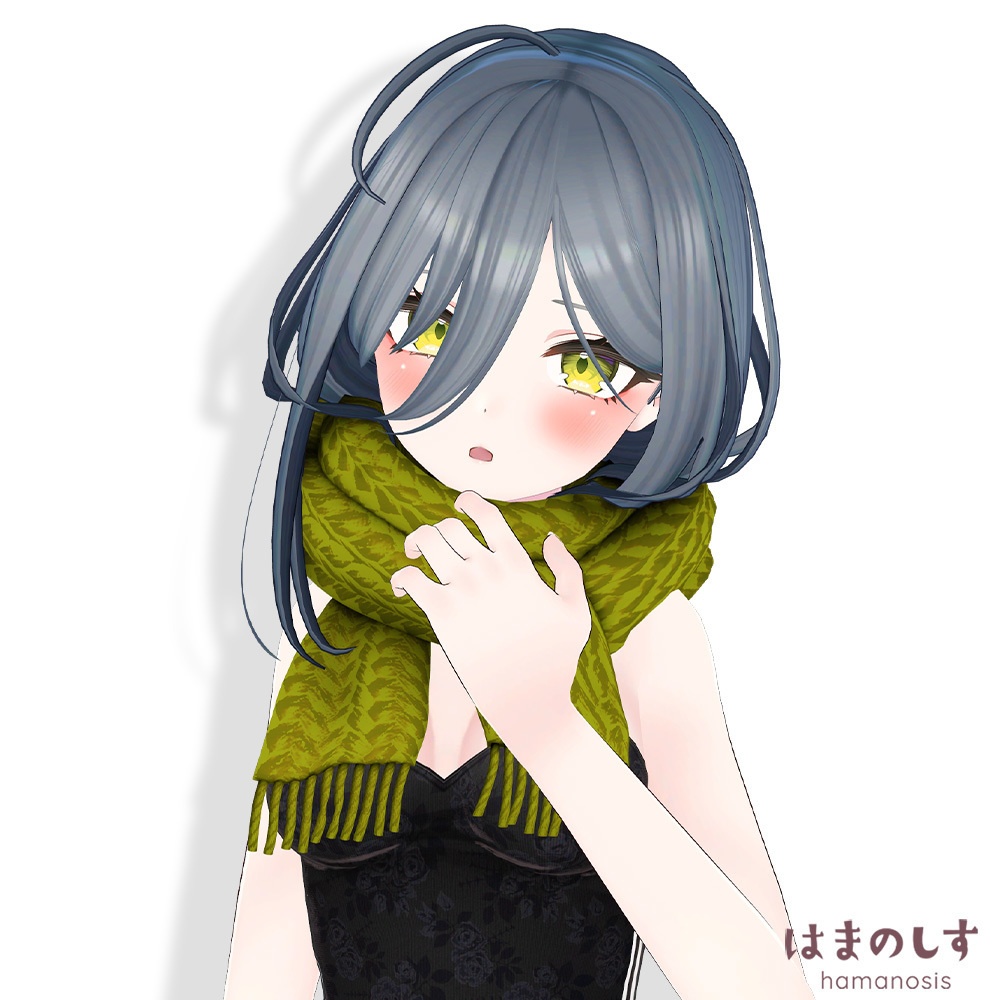 冬まふガール【吐息パーティクル付き】【髪型】