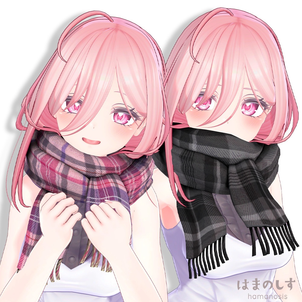 冬まふガール【吐息パーティクル付き】【髪型】