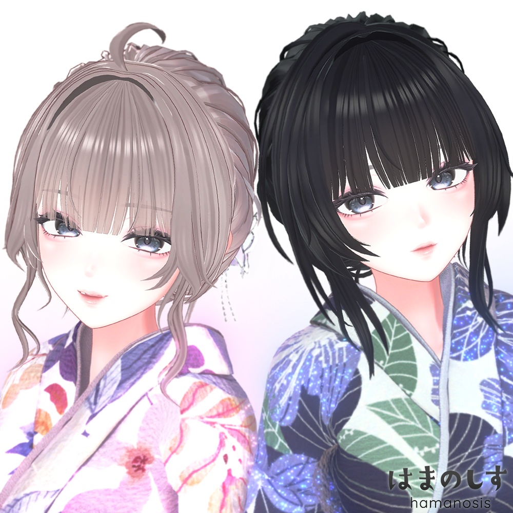 わたがしヘア 【 2種セット / 髪型 / アップヘア 】 ヘアアクセサリー付き Watagashi Hair