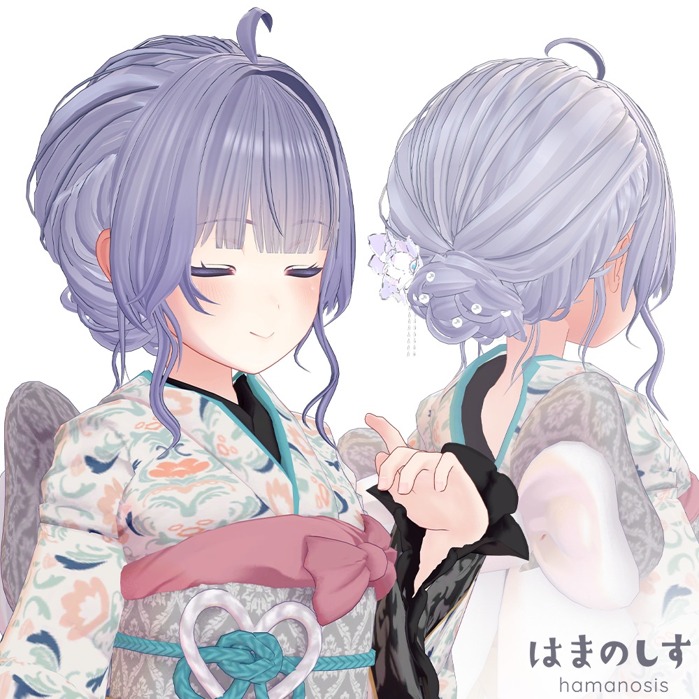 わたがしヘア 【 2種セット / 髪型 / アップヘア 】 ヘアアクセサリー付き Watagashi Hair