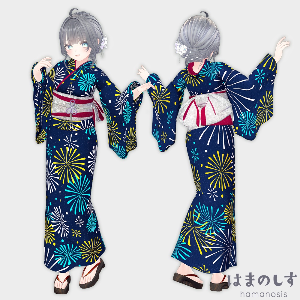【浴衣 YUKATA】 恋花火 KOI-HANABI 【 9アバター対応 】