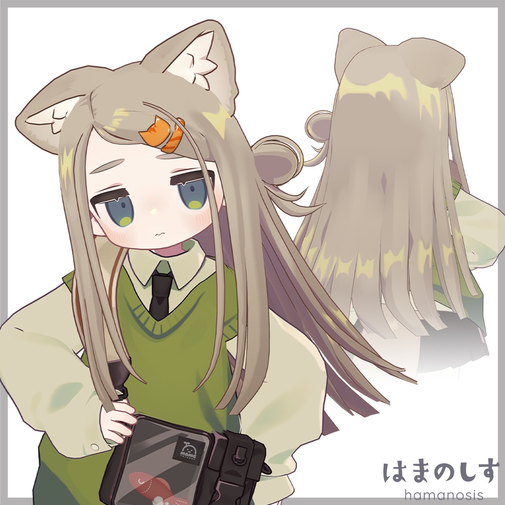 でこだし&ベースボールシャツ 【 髪型 + 衣装 / 髪型のみ 】