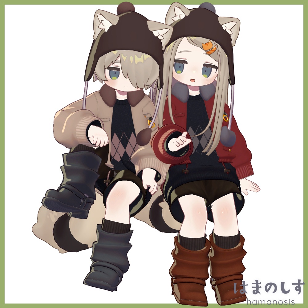 ふわふわモッズコート 【まめふれんず対応】