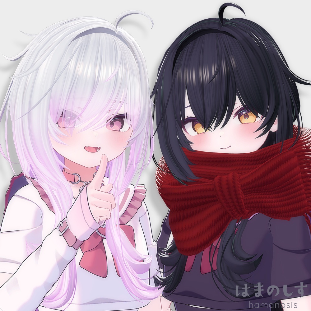 ウルフまふ 【 髪型2種セット / 吐息パーティクルギミック付き / ウルフヘア 】