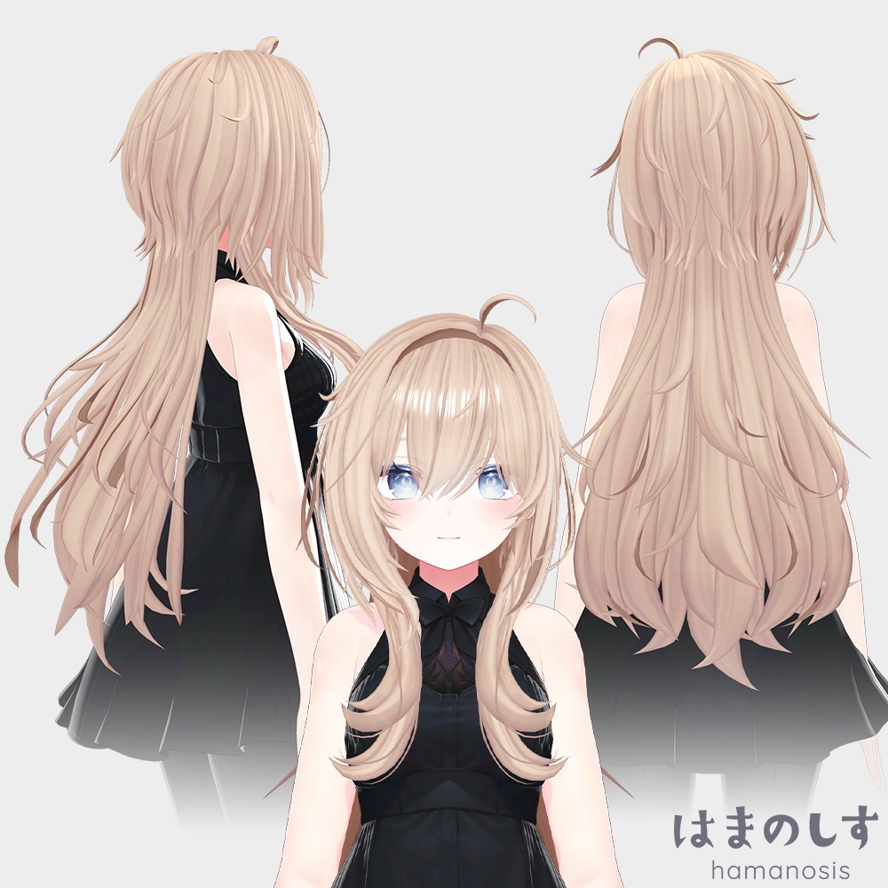 ウルフまふ 【 髪型2種セット / 吐息パーティクルギミック付き / ウルフヘア 】