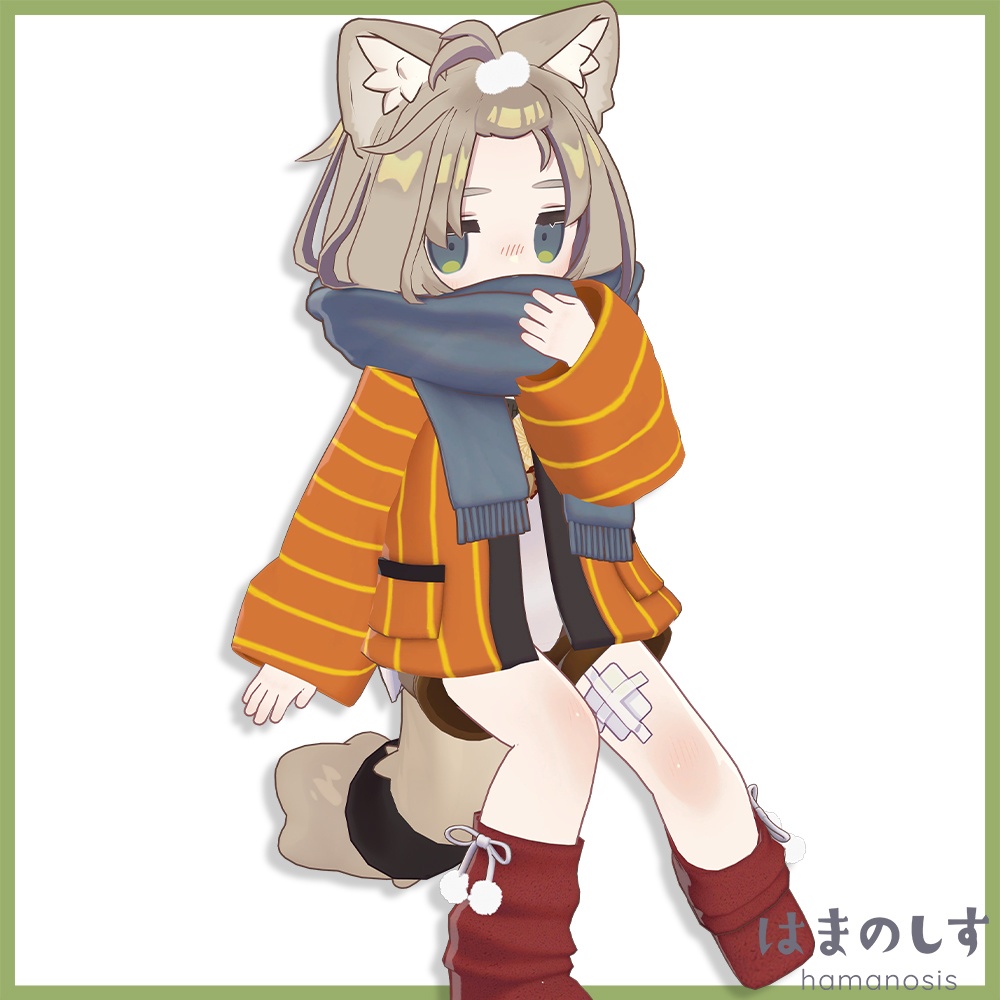 マフラーヘア & ぽかぽかはんてん 【 髪型 + 衣装 】【まめふれんず対応】