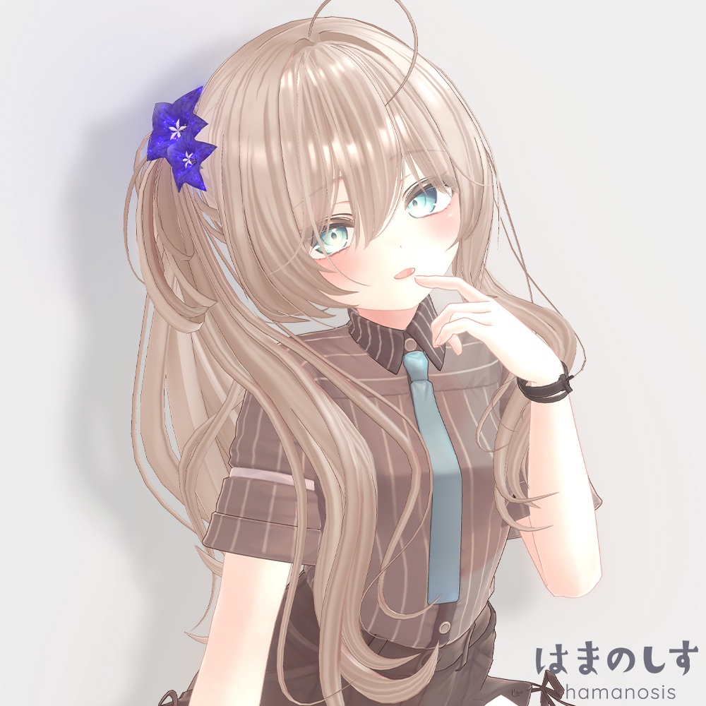 ピーチヘア 【 髪型 / ロングヘア / サイドポニーテール 】