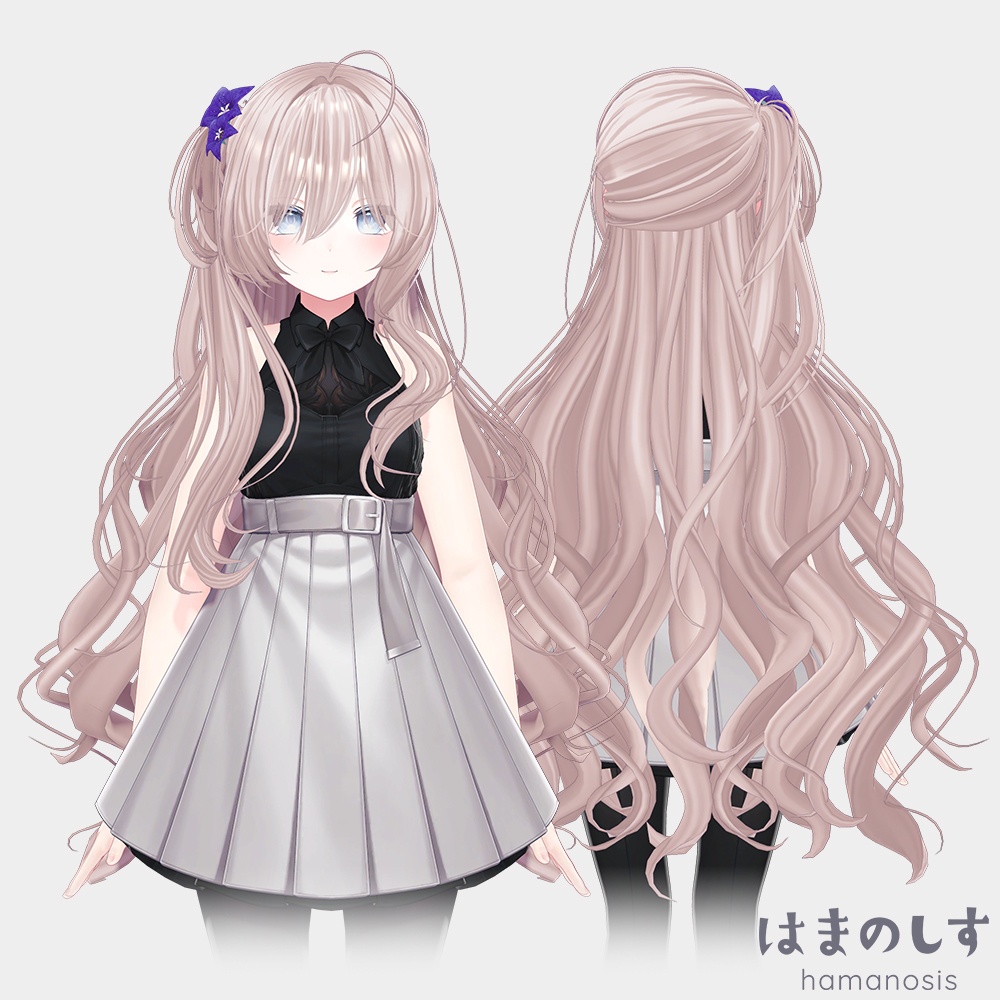 ピーチヘア 【 髪型 / ロングヘア / サイドポニーテール 】