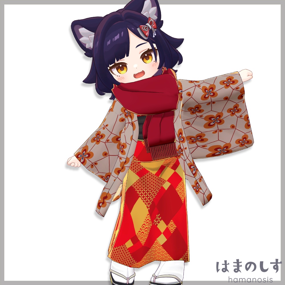 しのぶれど(着物)【まめふれんず / えも研素体 / みみのこ対応】