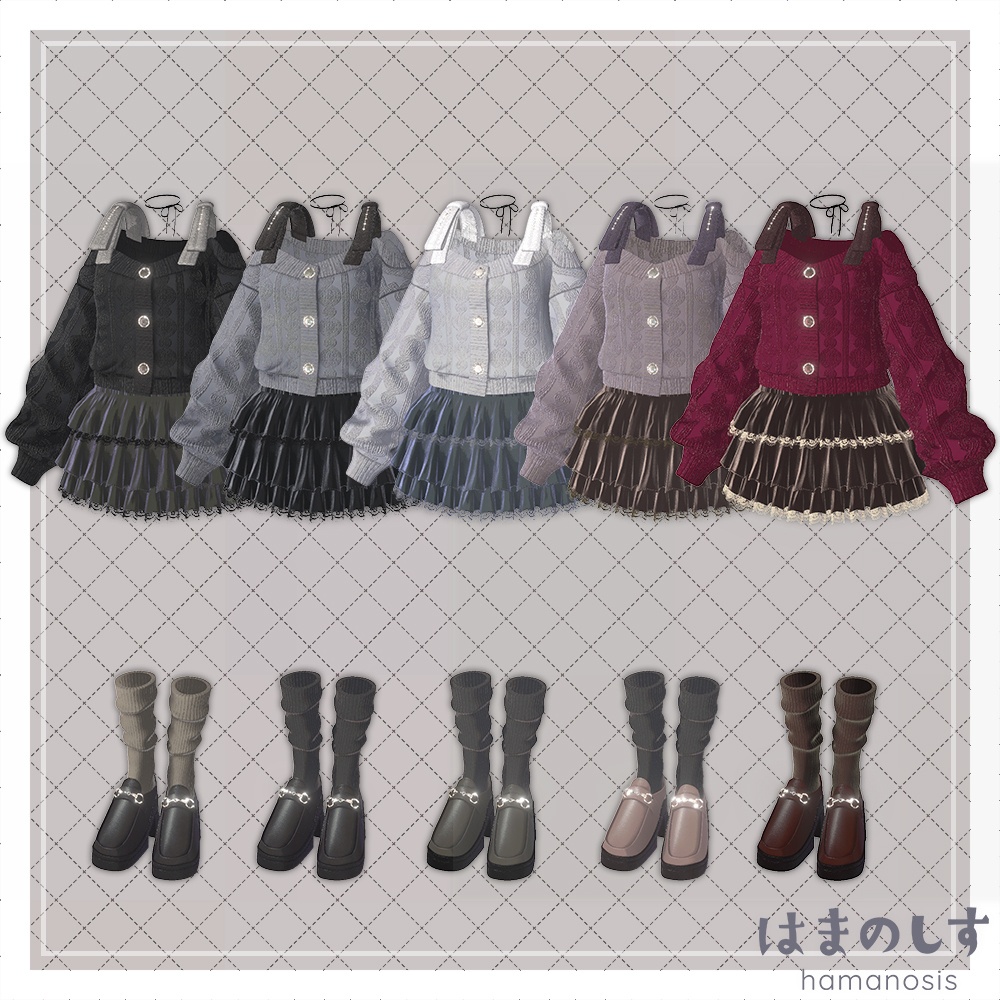【 セール中 / 衣装 】はなうた【10アバター対応】