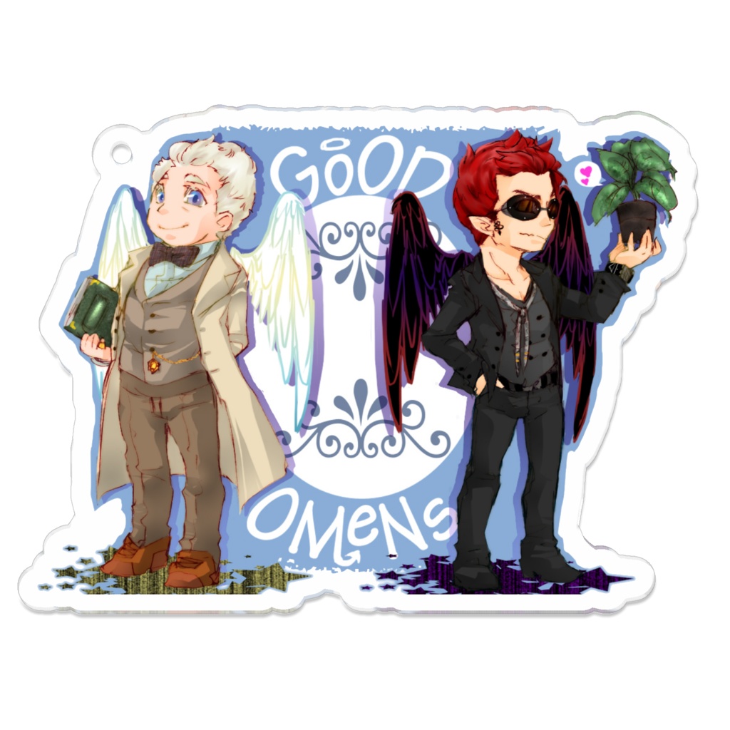 GoodOmensキーホルダー