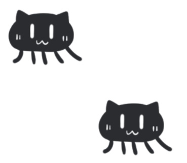 ねこくらげポーチ(ブラック)