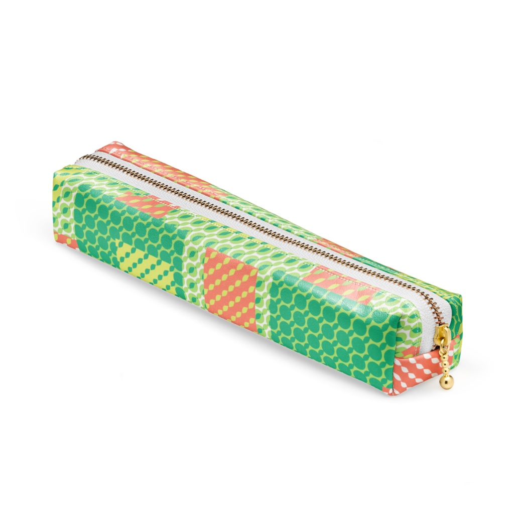 四角い世界(ベジタブルカラー)ペンケース