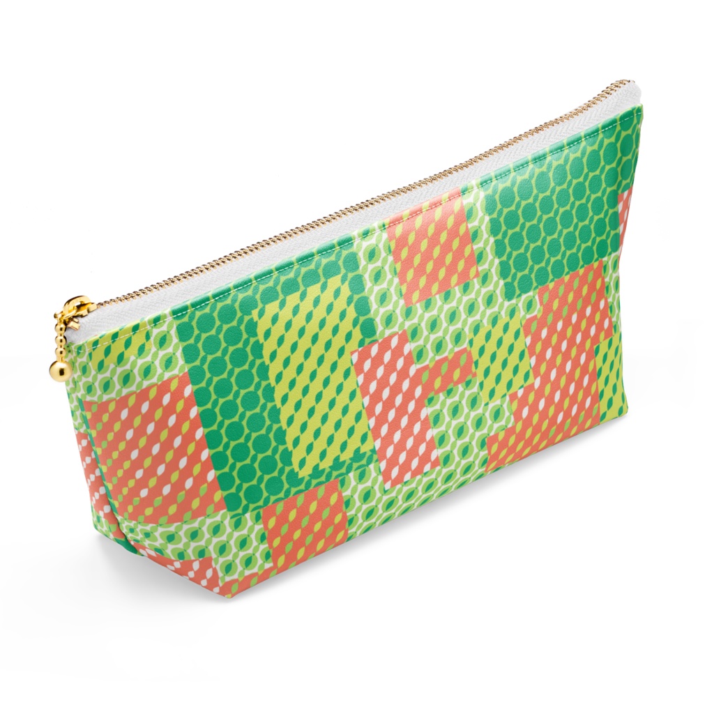 四角い世界(ベジタブルカラー)ポーチ