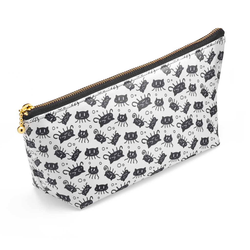 ねこくらげいっぱいポーチ