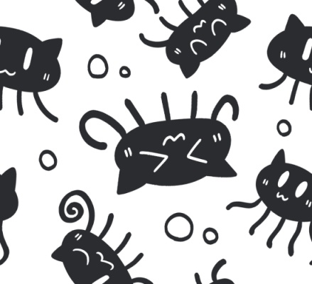 ねこくらげいっぱいペンケース