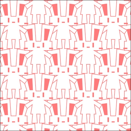 四角いうさぎポーチA