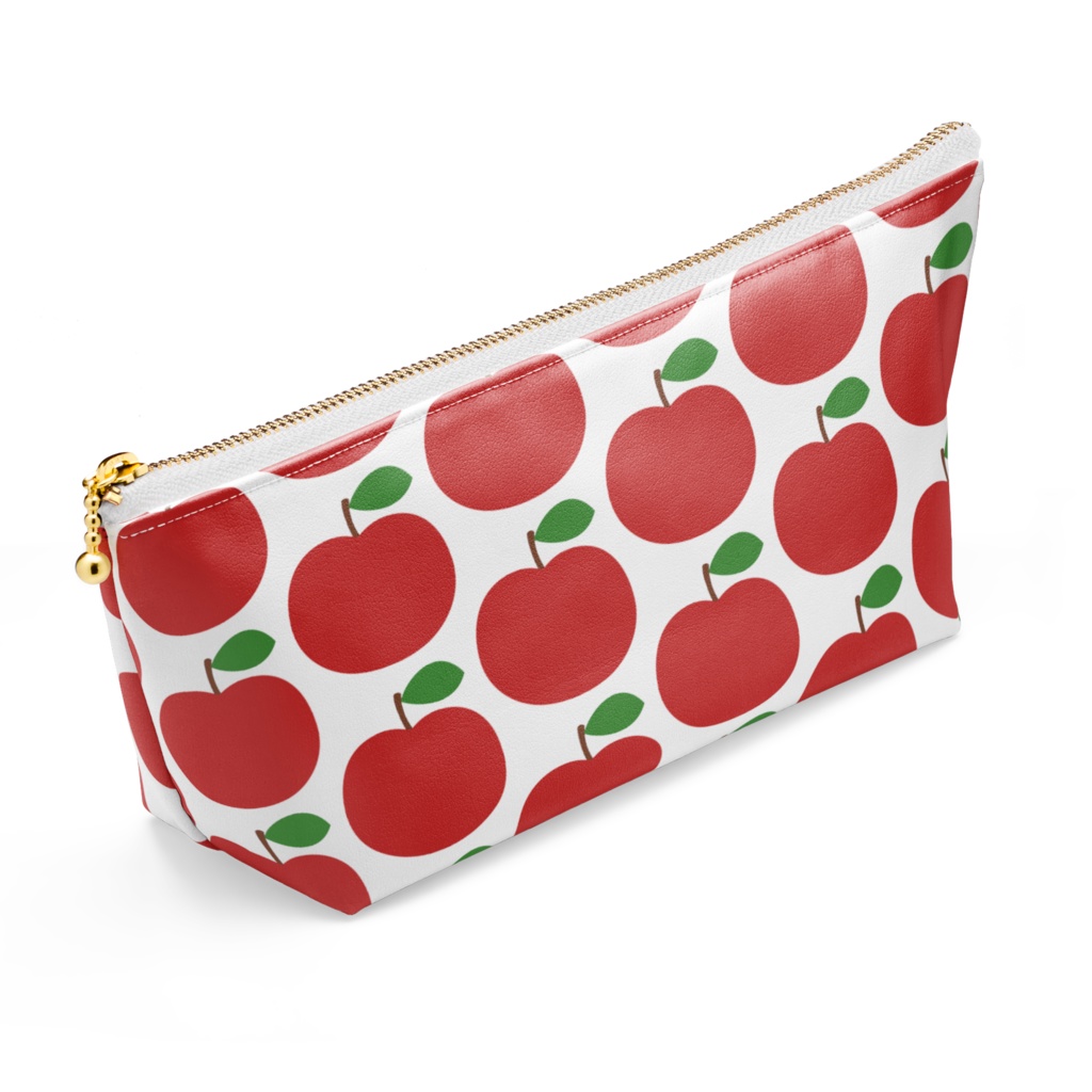 りんご柄ポーチ