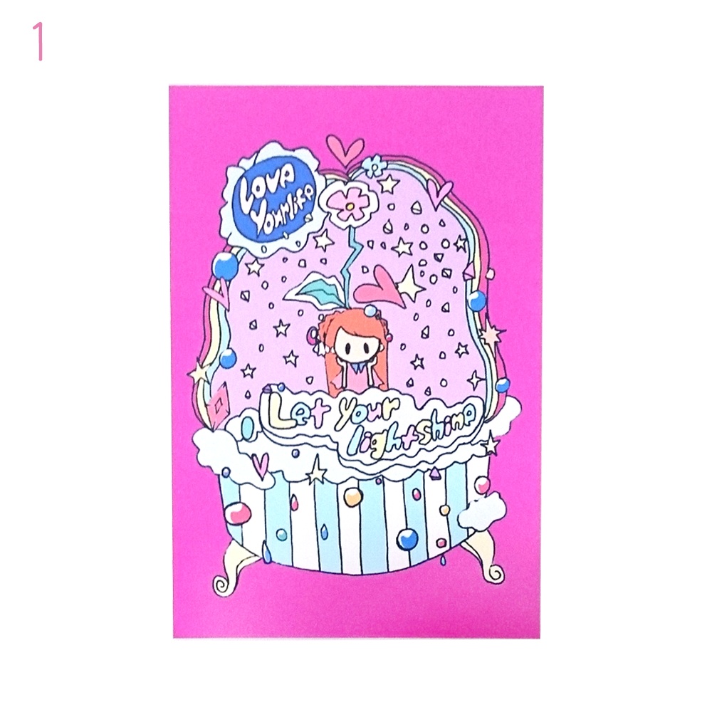 イラストカード(PINK) 1枚〜